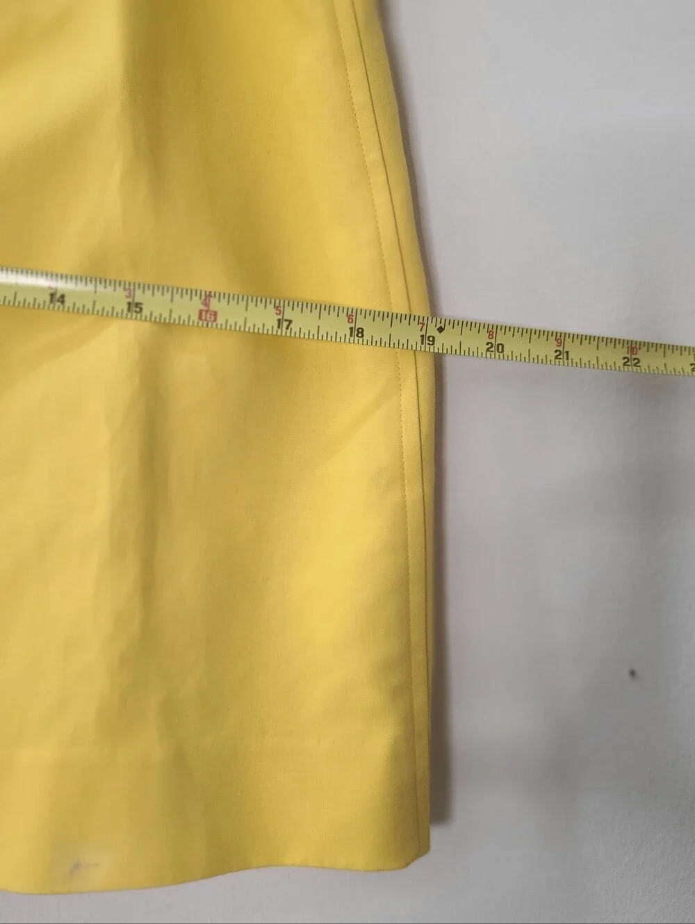 Ralph Lauren Black Label Mini Skirt Full Zip Bright Yellow Sz 4
